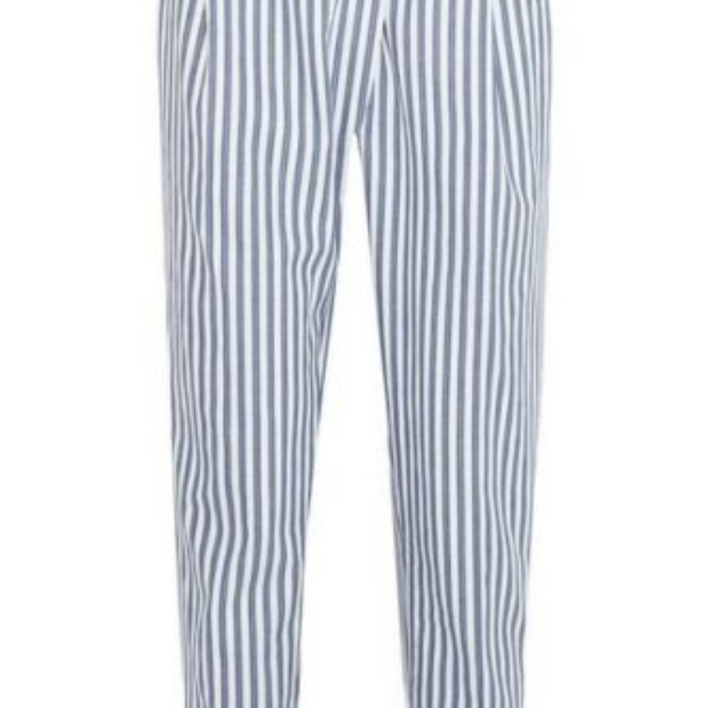 J Crew Pant size 0 Striped Blue White Pants